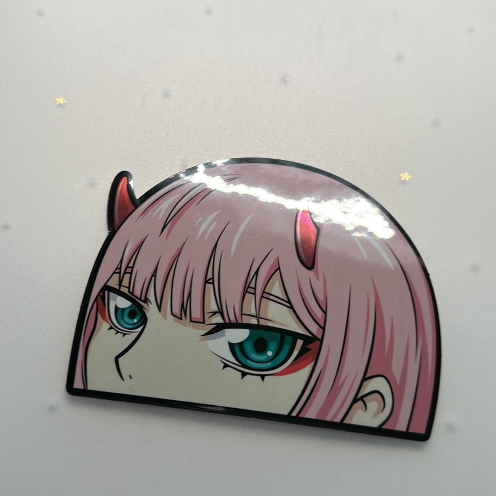 Zero Two Peeker Sticker - Picture 2 of 2